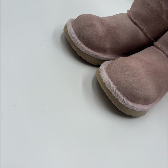 UGG Blush Pink Kids Boots with Fleece Lining - Picture 5 of 9